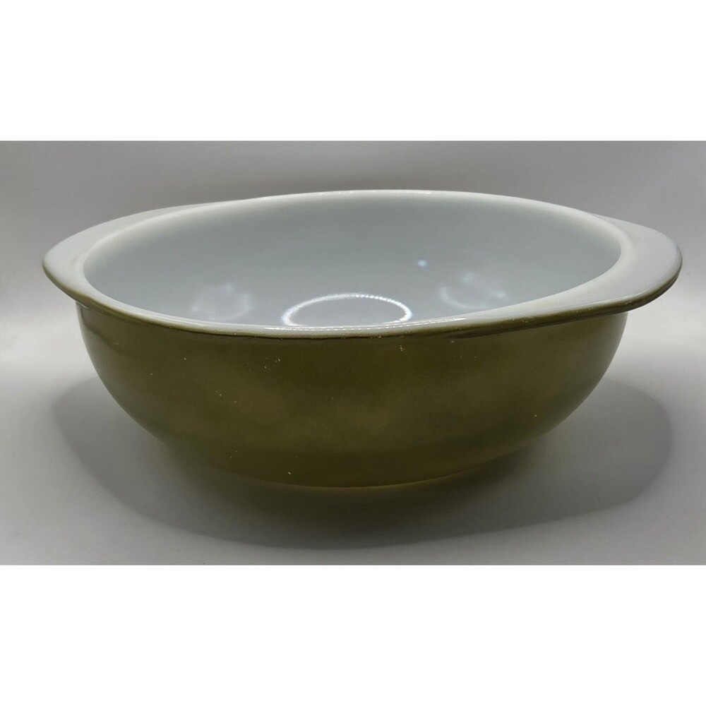 VTG 1967-1972 Pyrex Verde Avocado 2 Quart Round Casserole Dish Bowl 024 NO LID